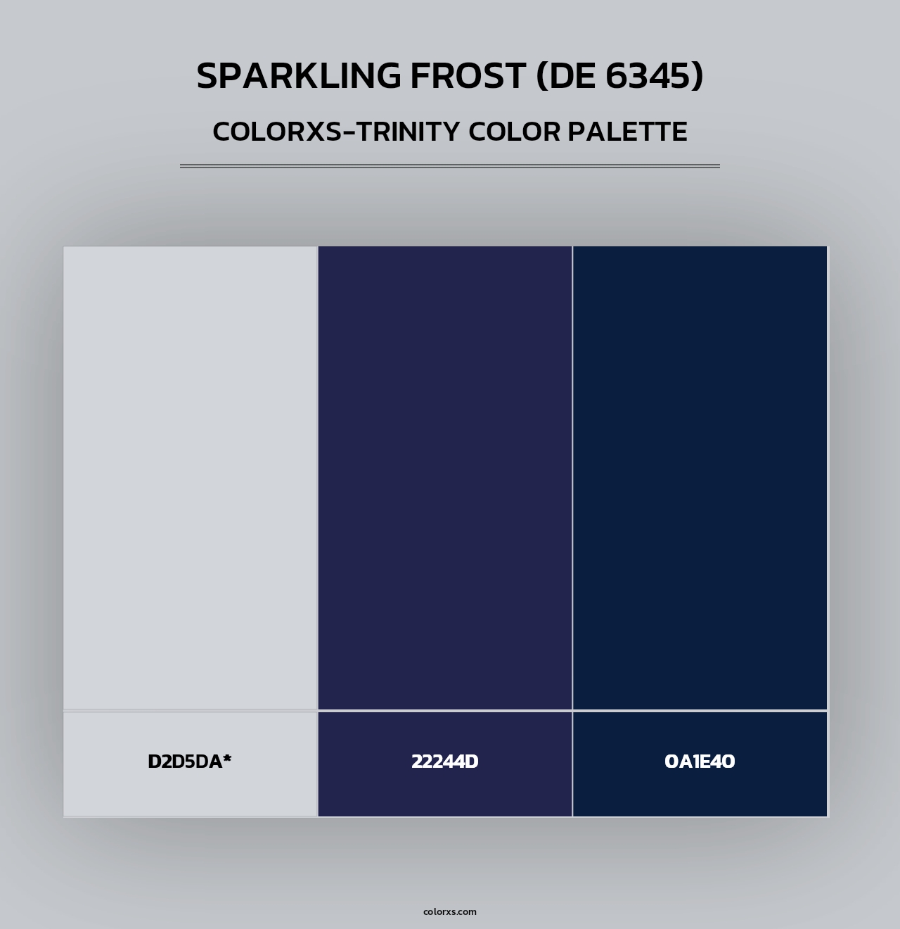 Sparkling Frost (DE 6345) - Colorxs Trinity Palette