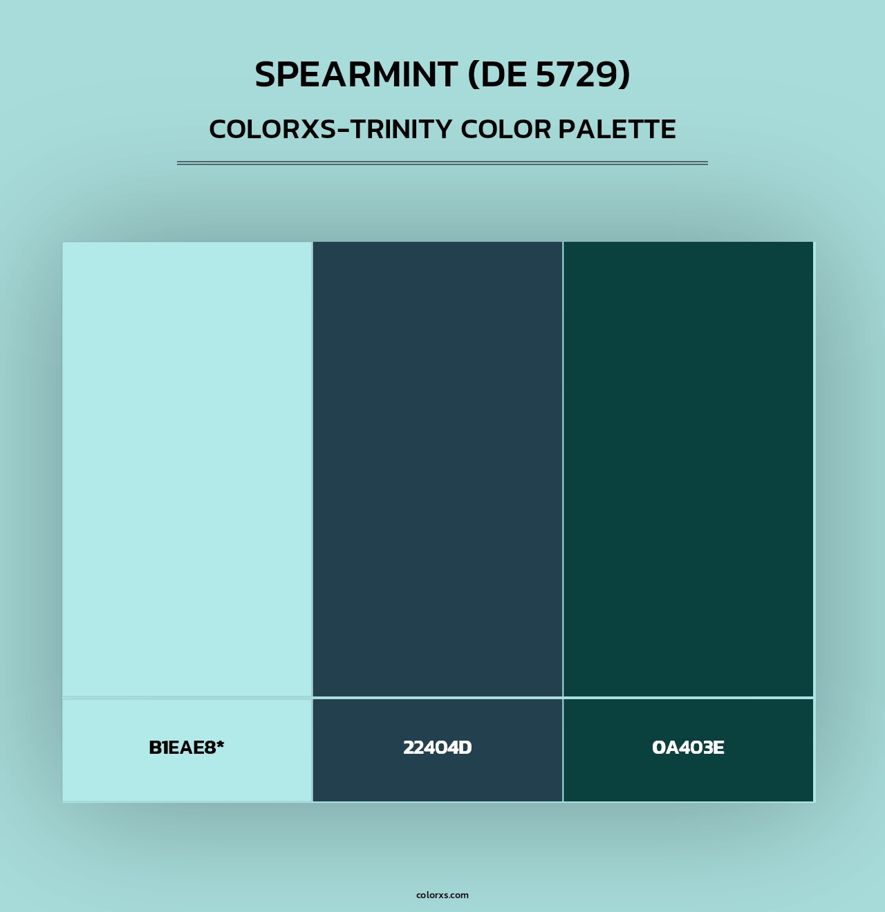 Spearmint (DE 5729) - Colorxs Trinity Palette