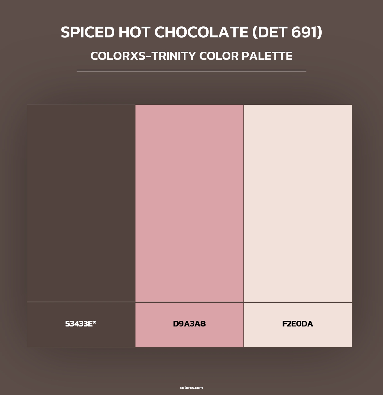 Spiced Hot Chocolate (DET 691) - Colorxs Trinity Palette