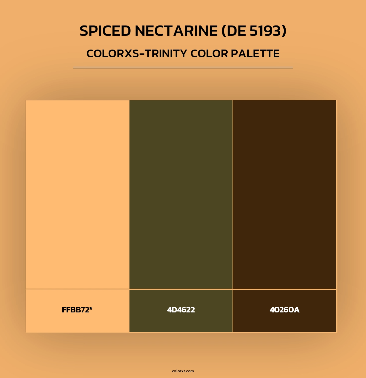 Spiced Nectarine (DE 5193) - Colorxs Trinity Palette
