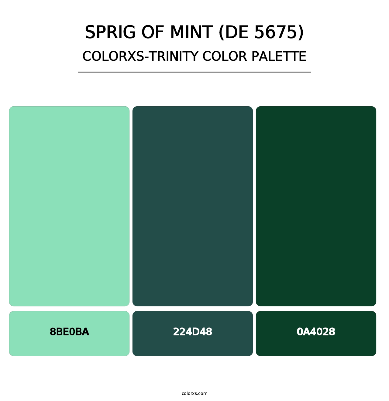Sprig of Mint (DE 5675) - Colorxs Trinity Palette