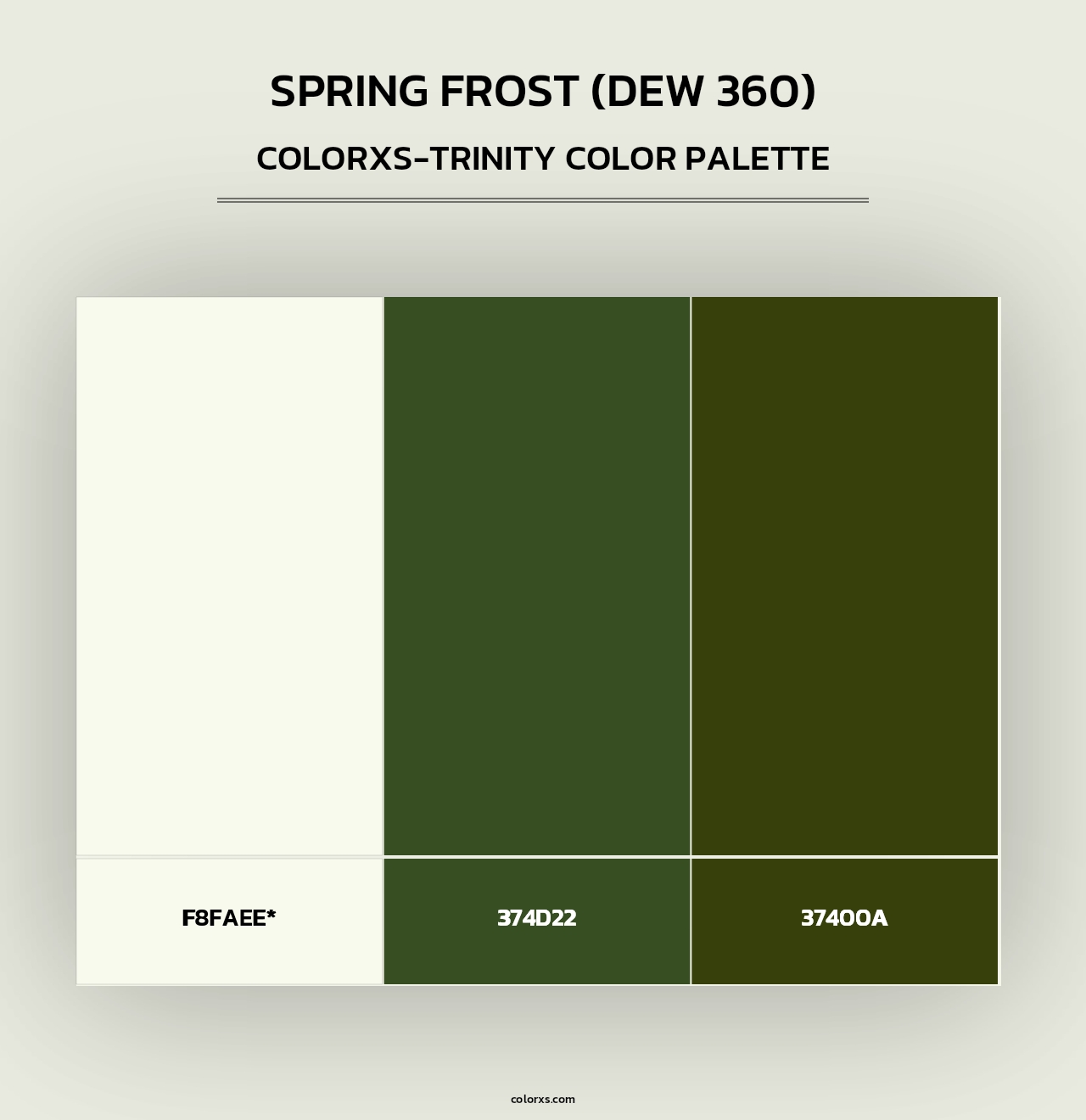 Spring Frost (DEW 360) - Colorxs Trinity Palette