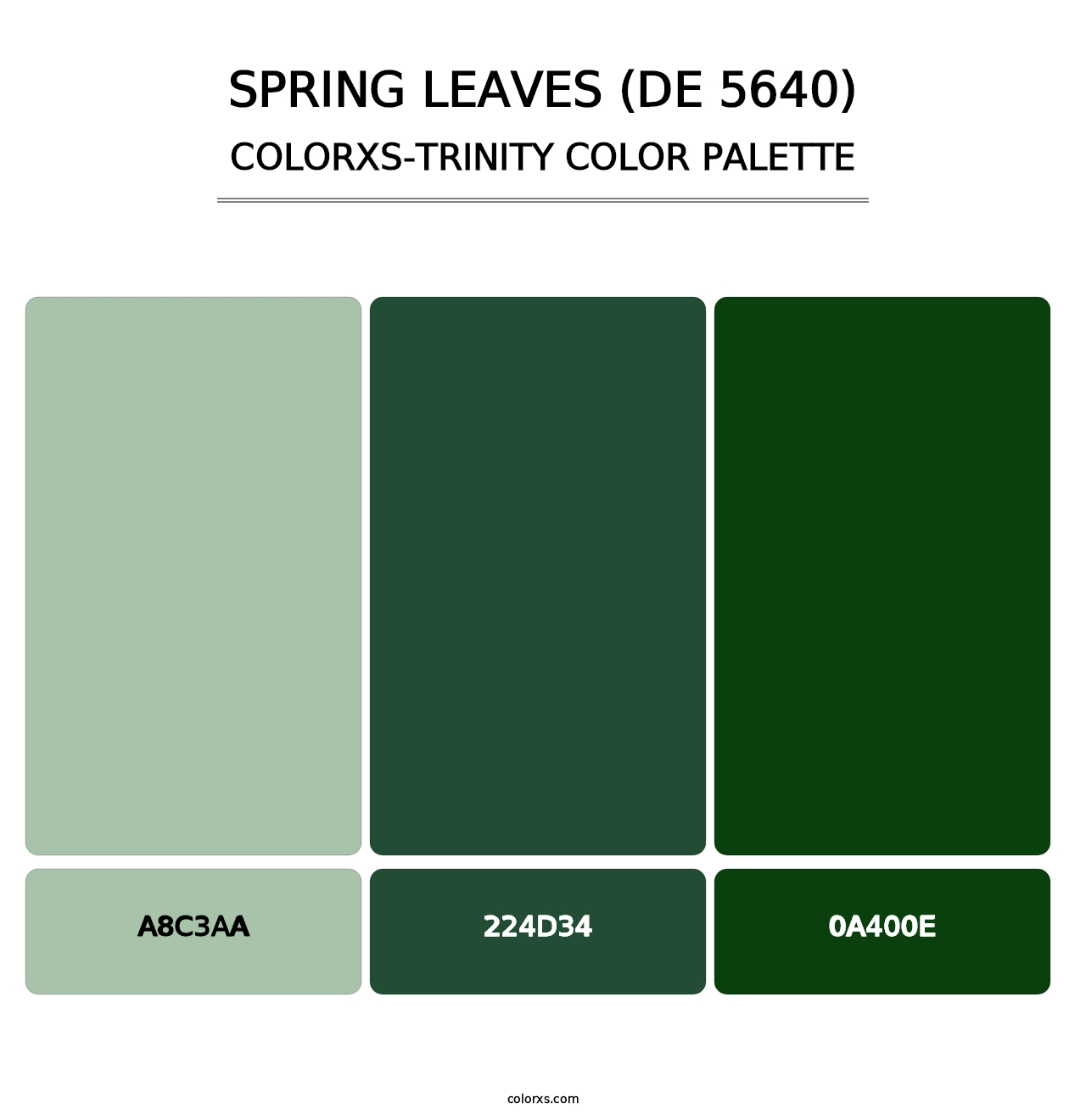 Spring Leaves (DE 5640) - Colorxs Trinity Palette
