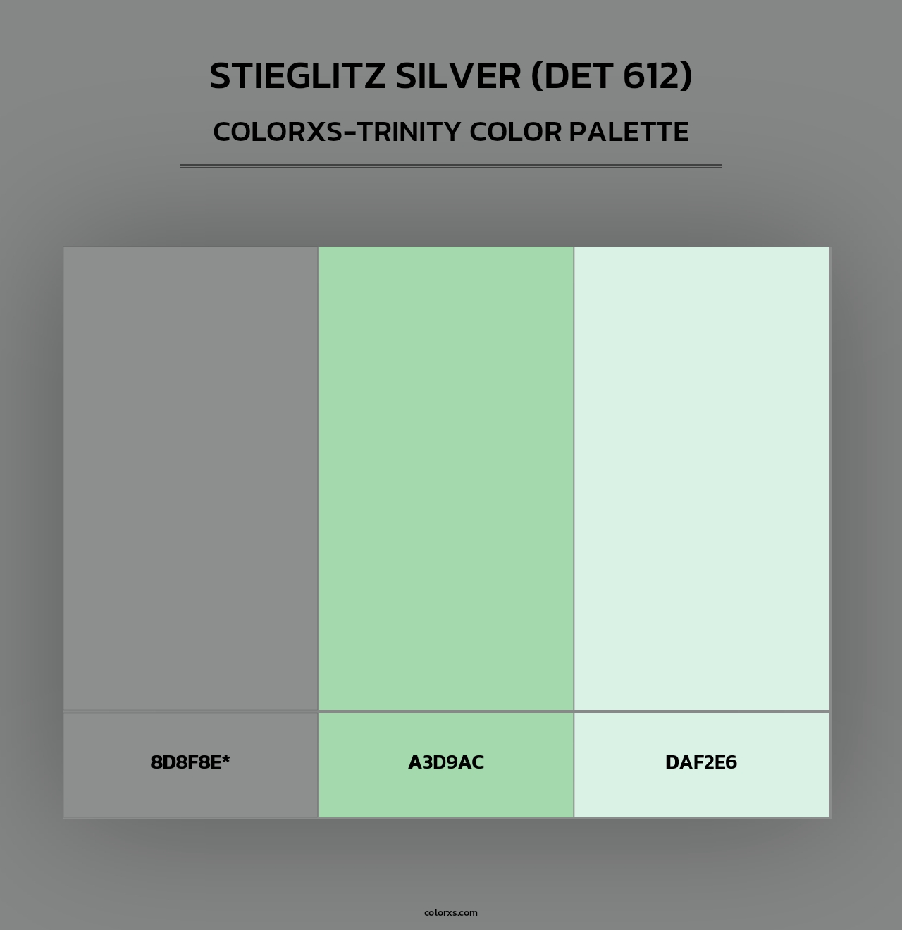 Stieglitz Silver (DET 612) - Colorxs Trinity Palette