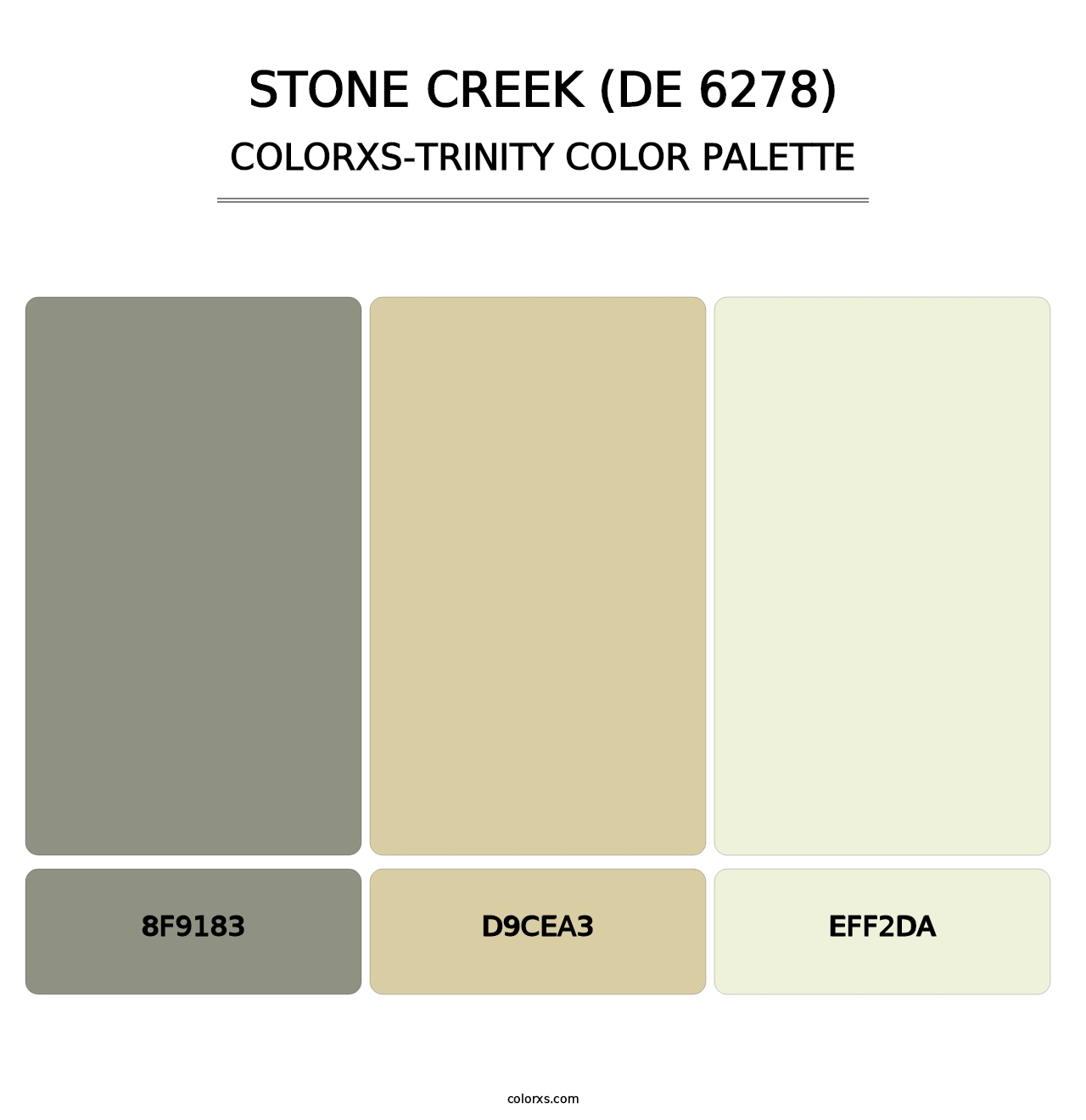 Stone Creek (DE 6278) - Colorxs Trinity Palette