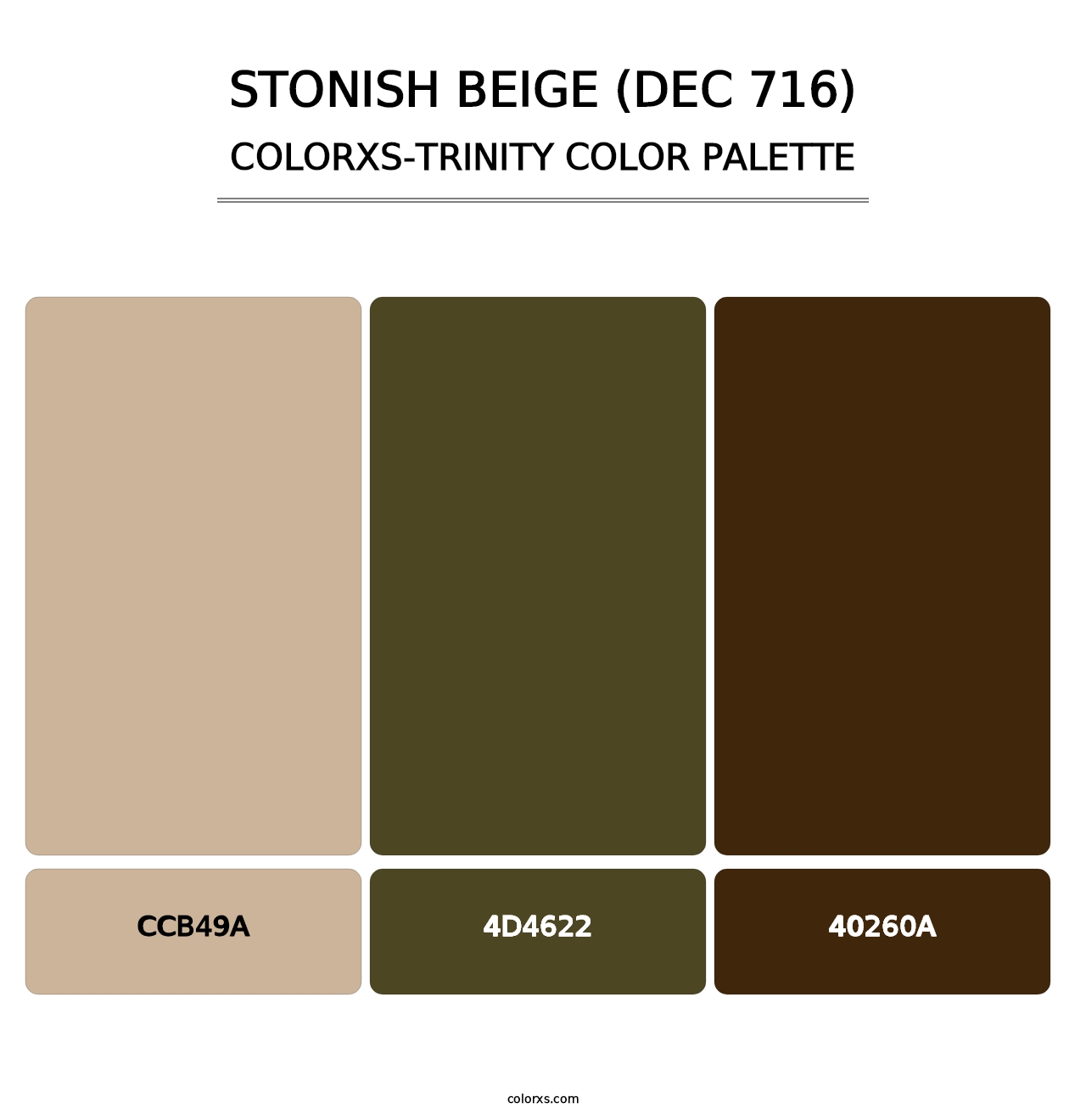 Stonish Beige (DEC 716) - Colorxs Trinity Palette