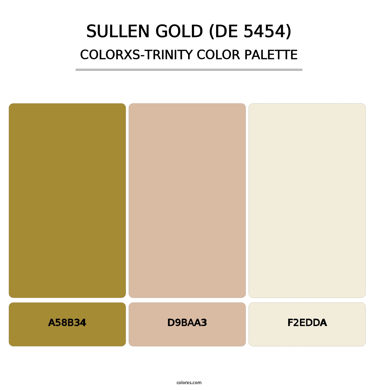 Sullen Gold (DE 5454) - Colorxs Trinity Palette