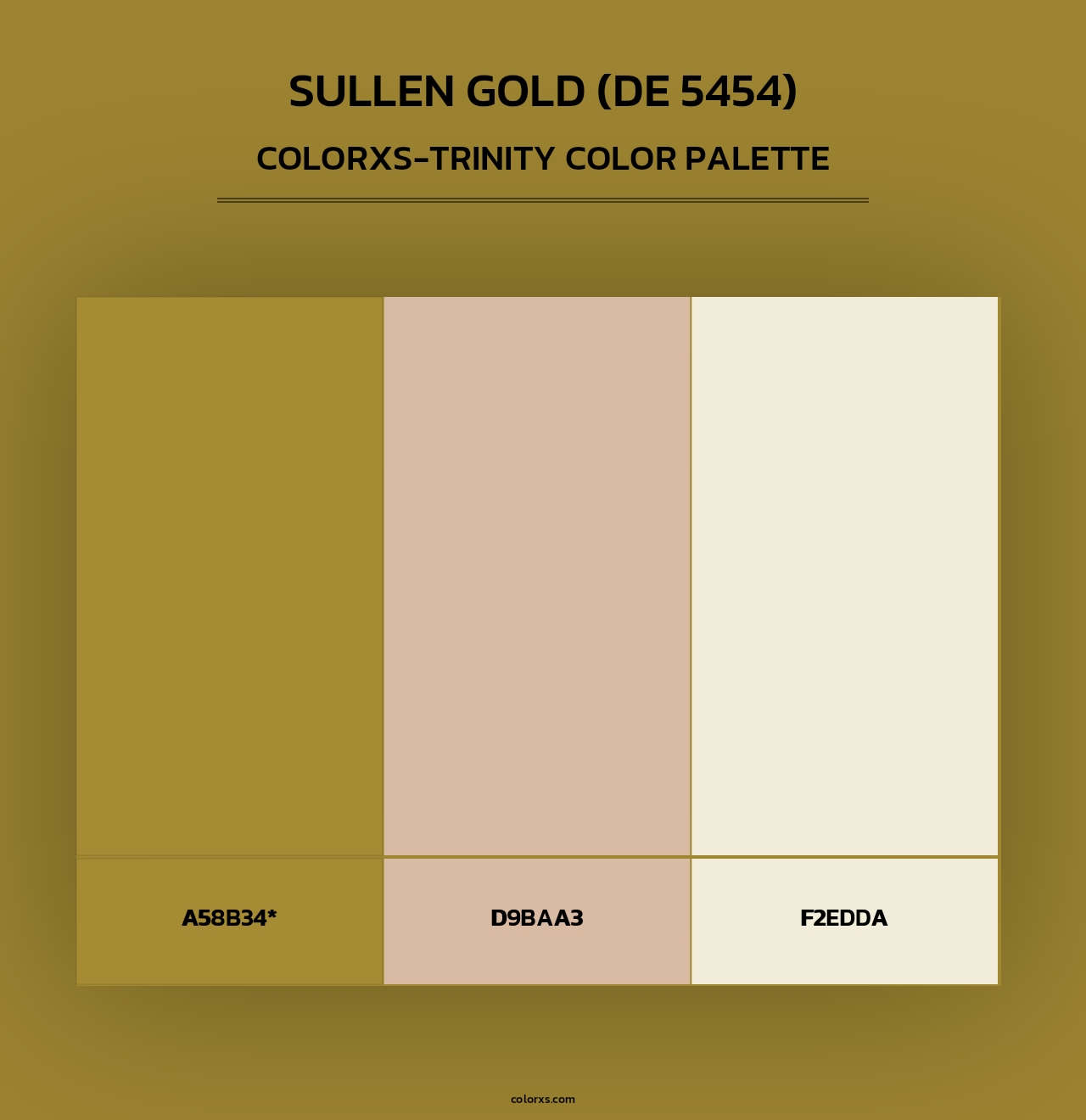 Sullen Gold (DE 5454) - Colorxs Trinity Palette