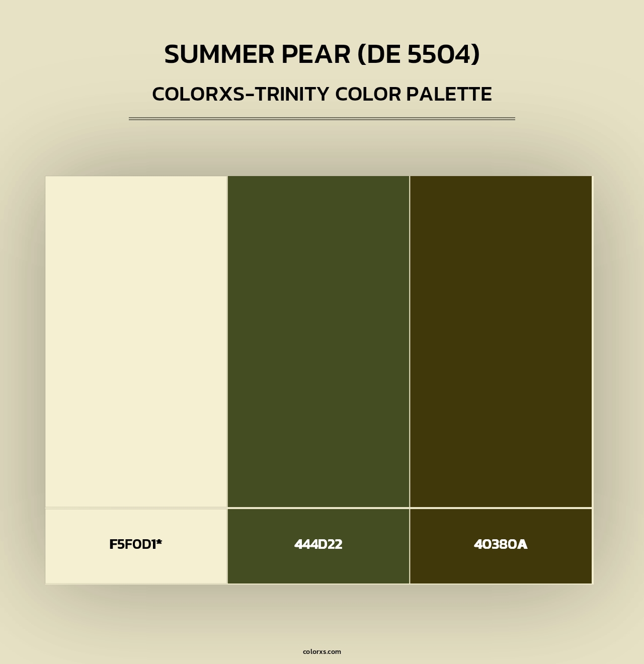 Summer Pear (DE 5504) - Colorxs Trinity Palette