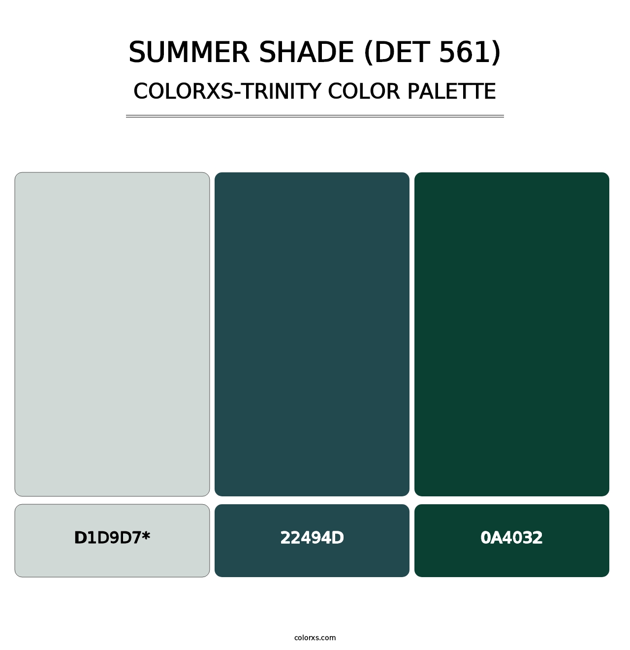 Summer Shade (DET 561) - Colorxs Trinity Palette