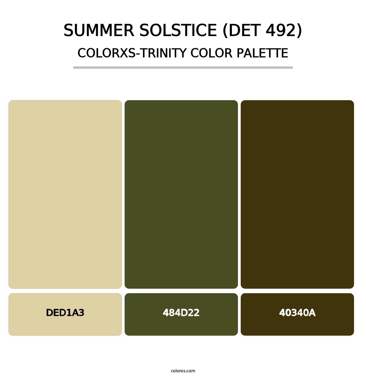 Summer Solstice (DET 492) - Colorxs Trinity Palette