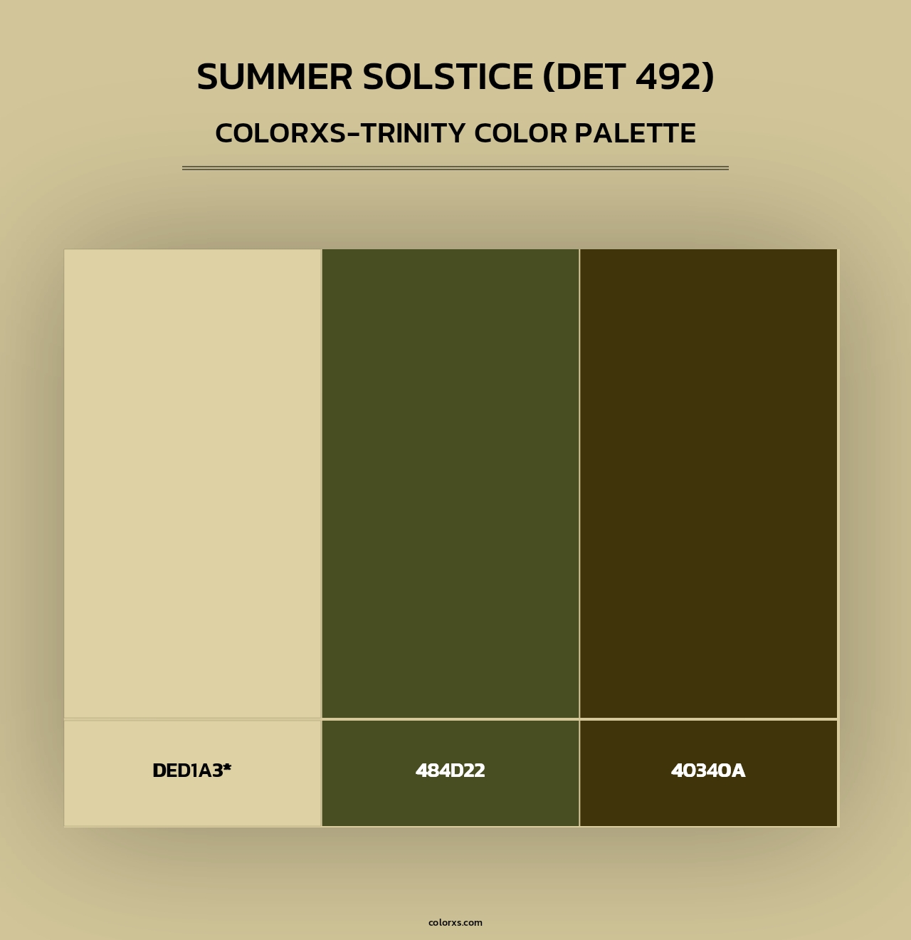 Summer Solstice (DET 492) - Colorxs Trinity Palette