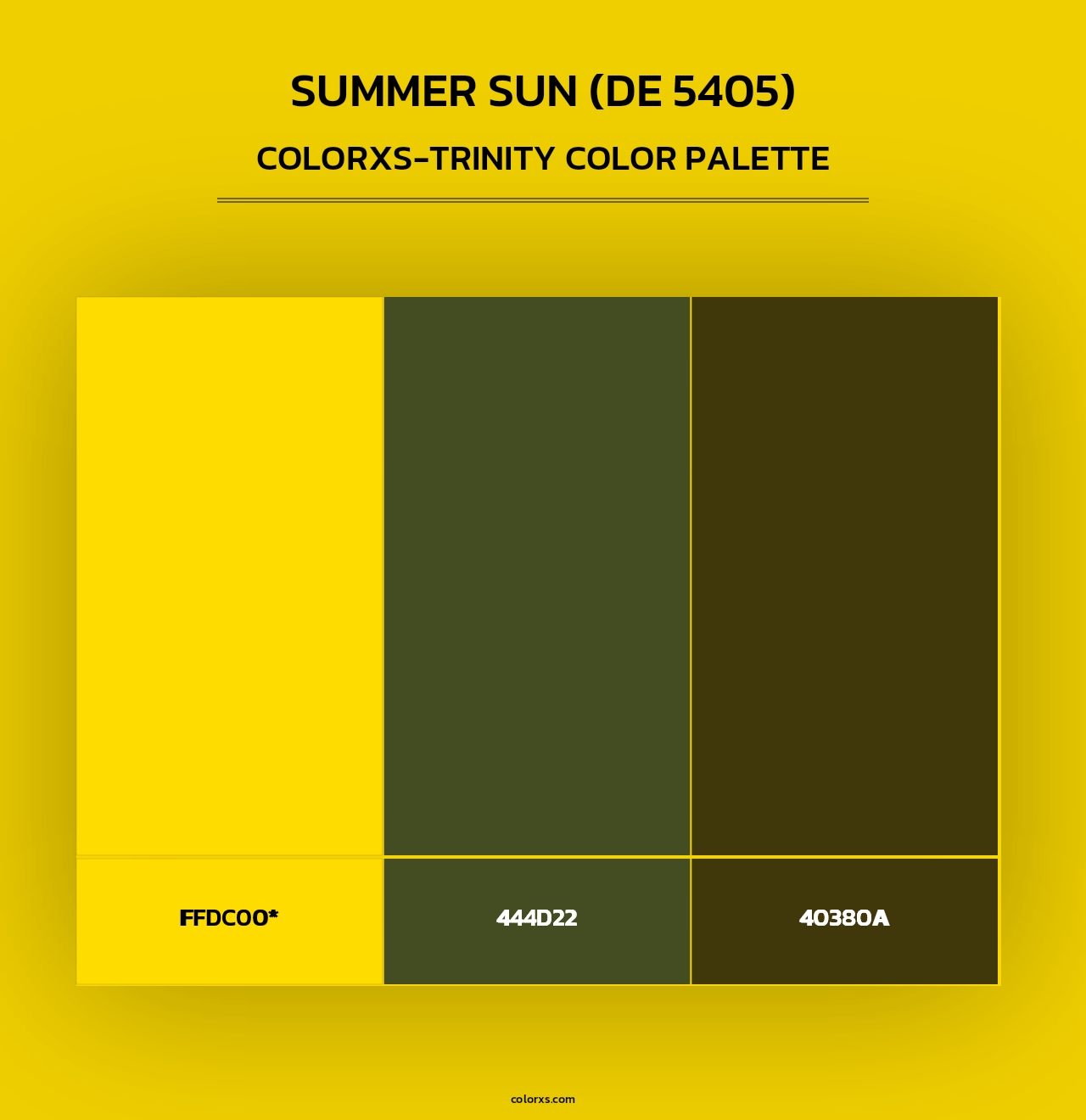 Summer Sun (DE 5405) - Colorxs Trinity Palette
