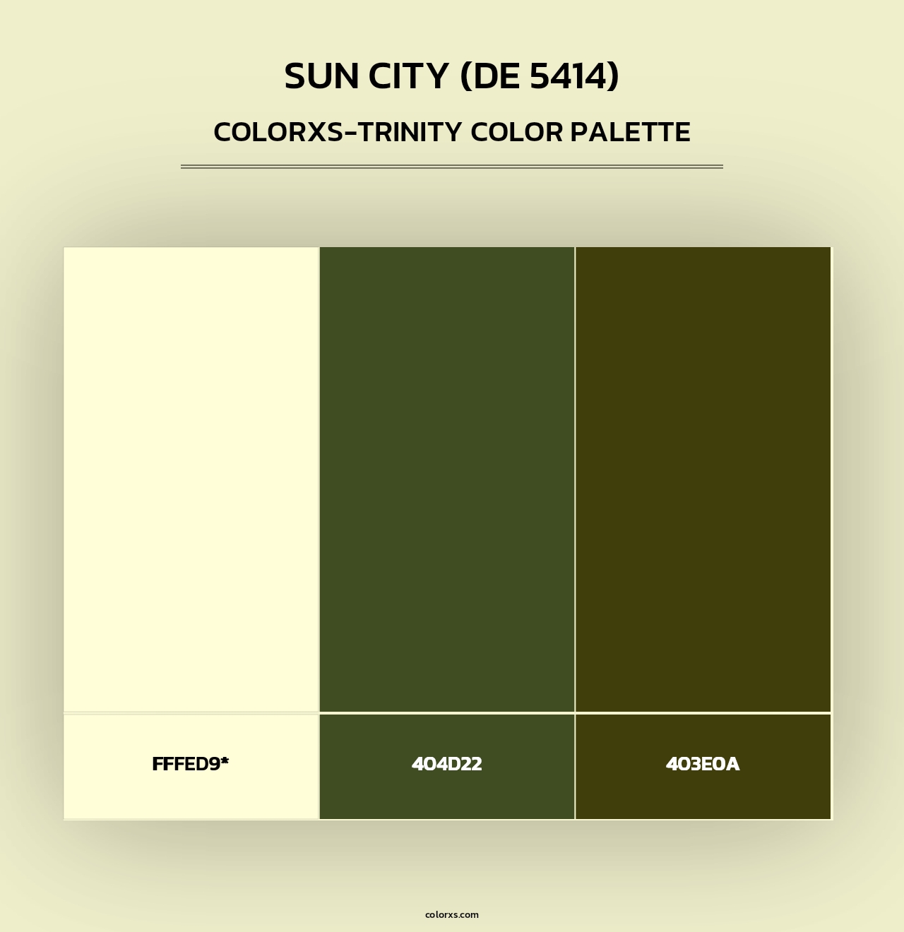 Sun City (DE 5414) - Colorxs Trinity Palette