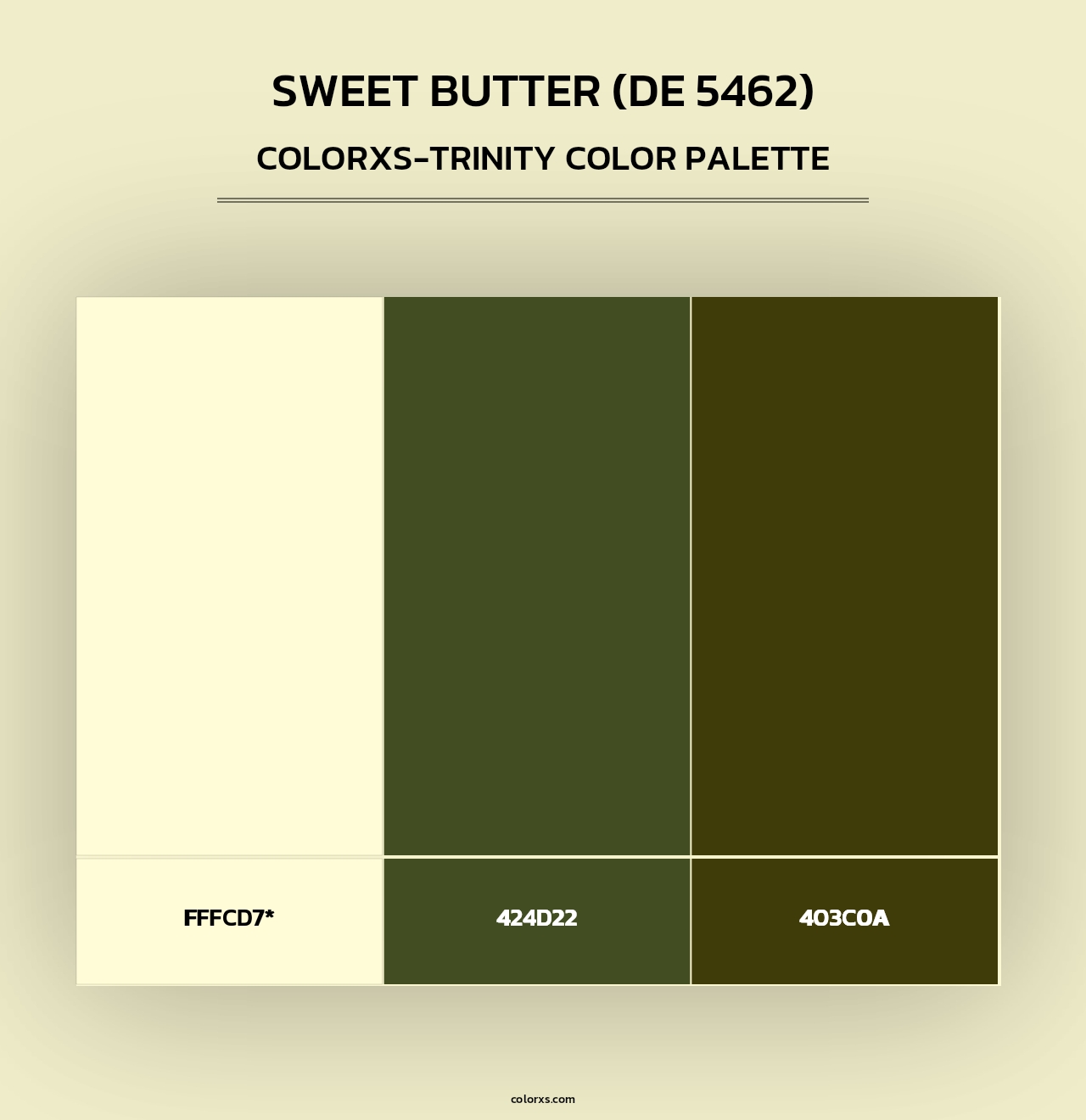 Sweet Butter (DE 5462) - Colorxs Trinity Palette