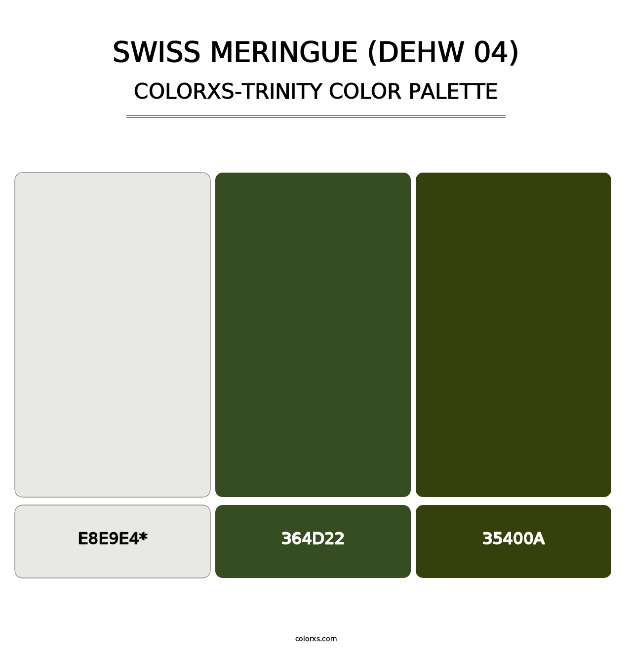 Swiss Meringue (DEHW 04) - Colorxs Trinity Palette