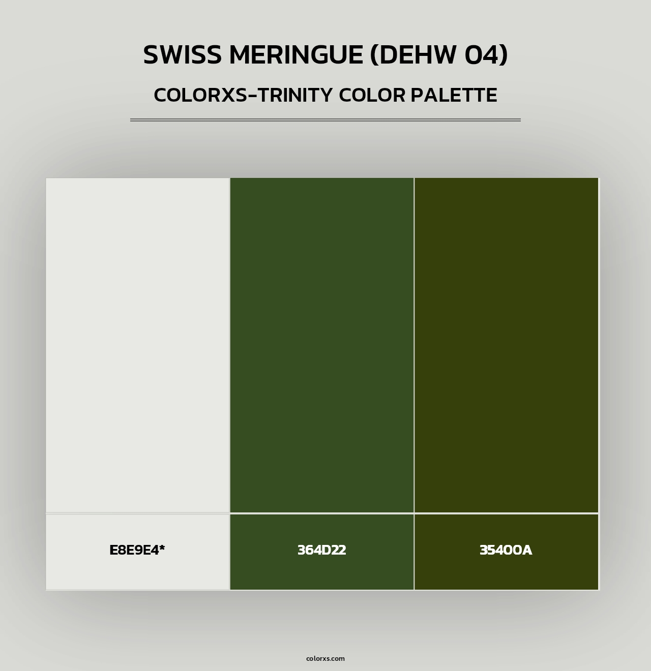 Swiss Meringue (DEHW 04) - Colorxs Trinity Palette