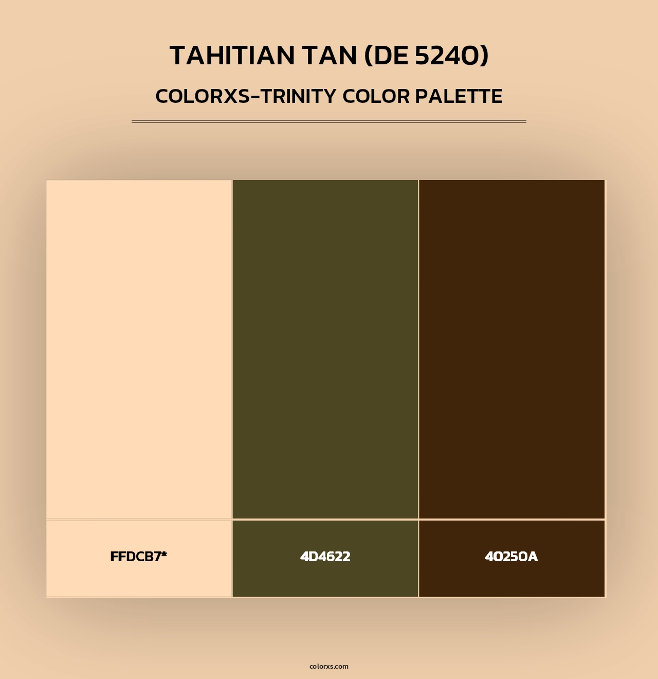 Tahitian Tan (DE 5240) - Colorxs Trinity Palette