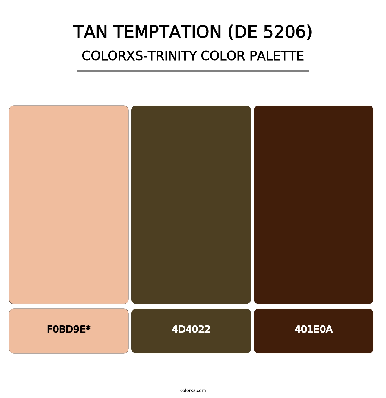 Tan Temptation (DE 5206) - Colorxs Trinity Palette
