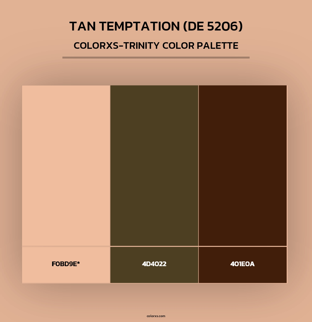 Tan Temptation (DE 5206) - Colorxs Trinity Palette