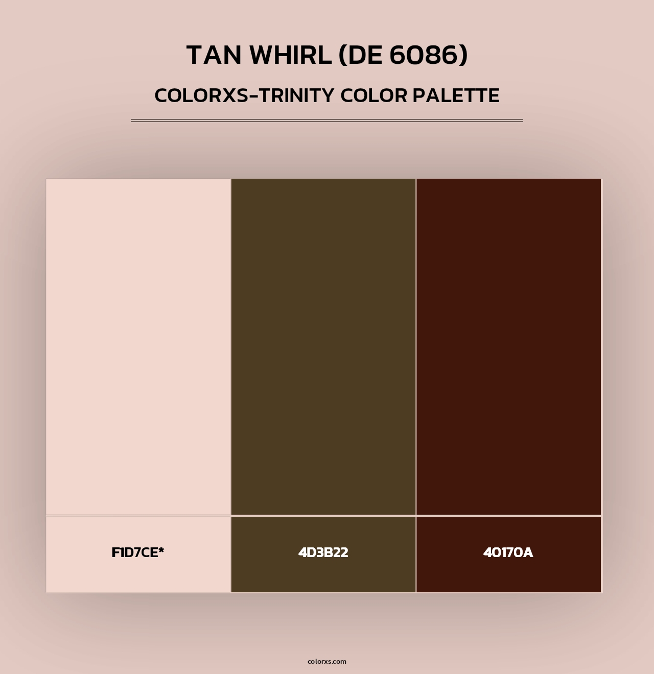 Tan Whirl (DE 6086) - Colorxs Trinity Palette
