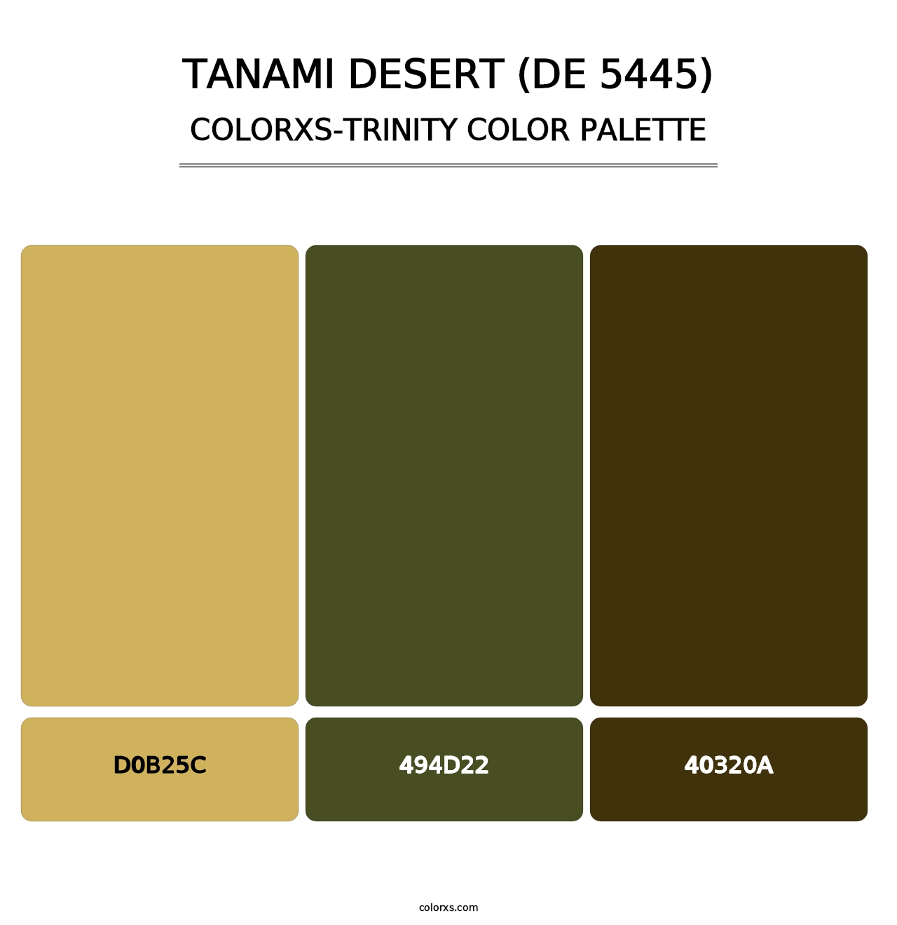 Tanami Desert (DE 5445) - Colorxs Trinity Palette