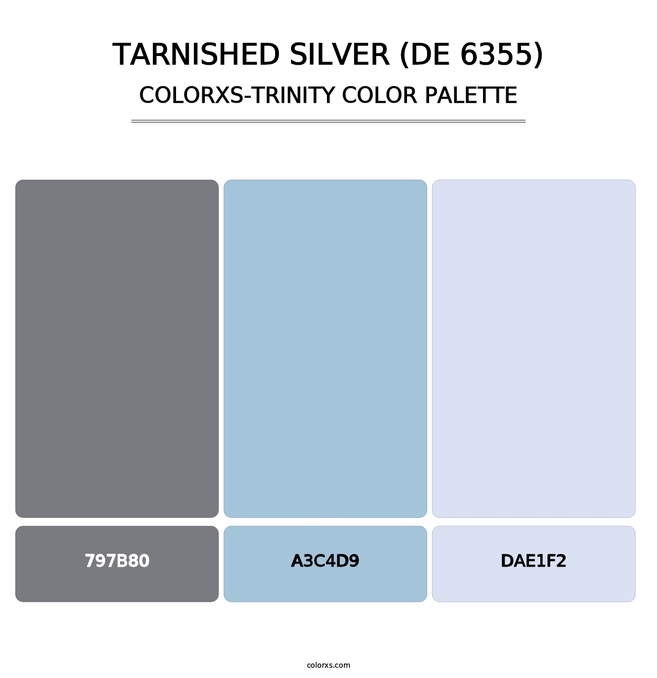 Tarnished Silver (DE 6355) - Colorxs Trinity Palette