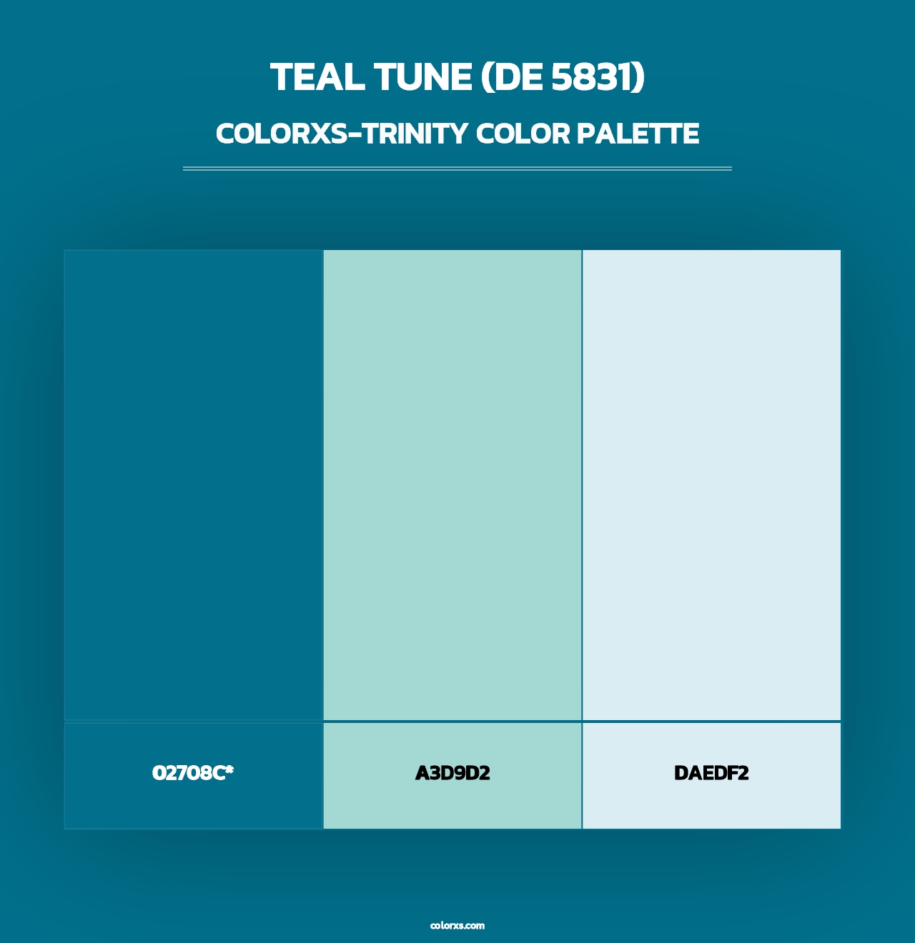 Teal Tune (DE 5831) - Colorxs Trinity Palette
