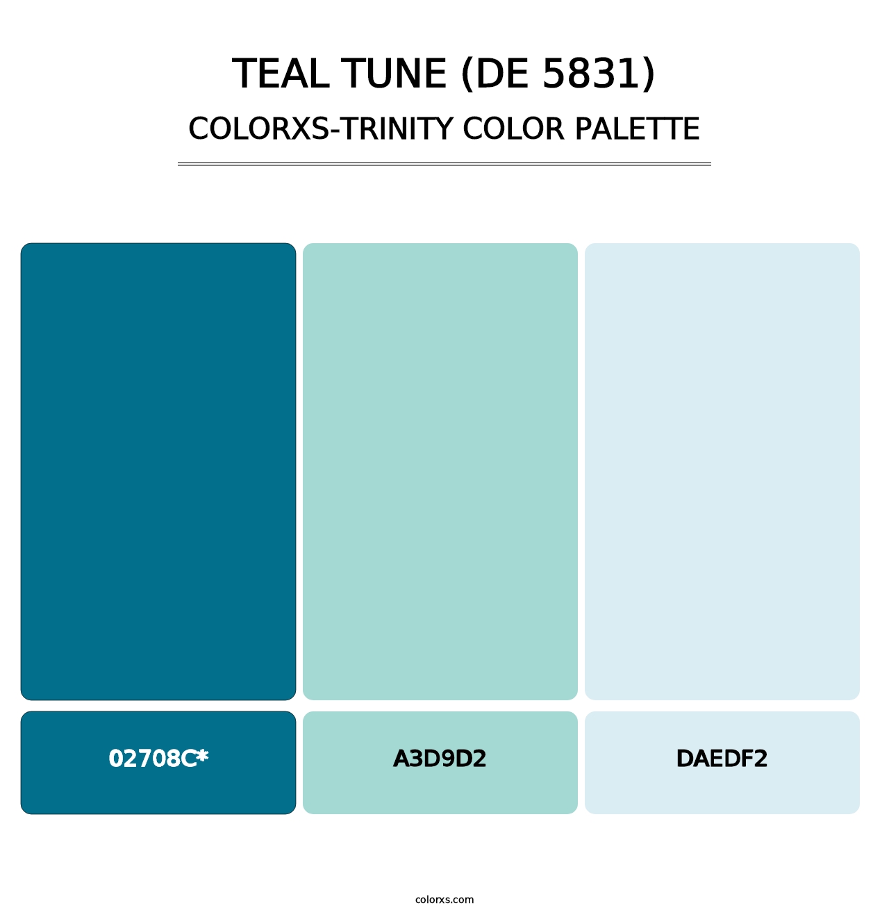Teal Tune (DE 5831) - Colorxs Trinity Palette
