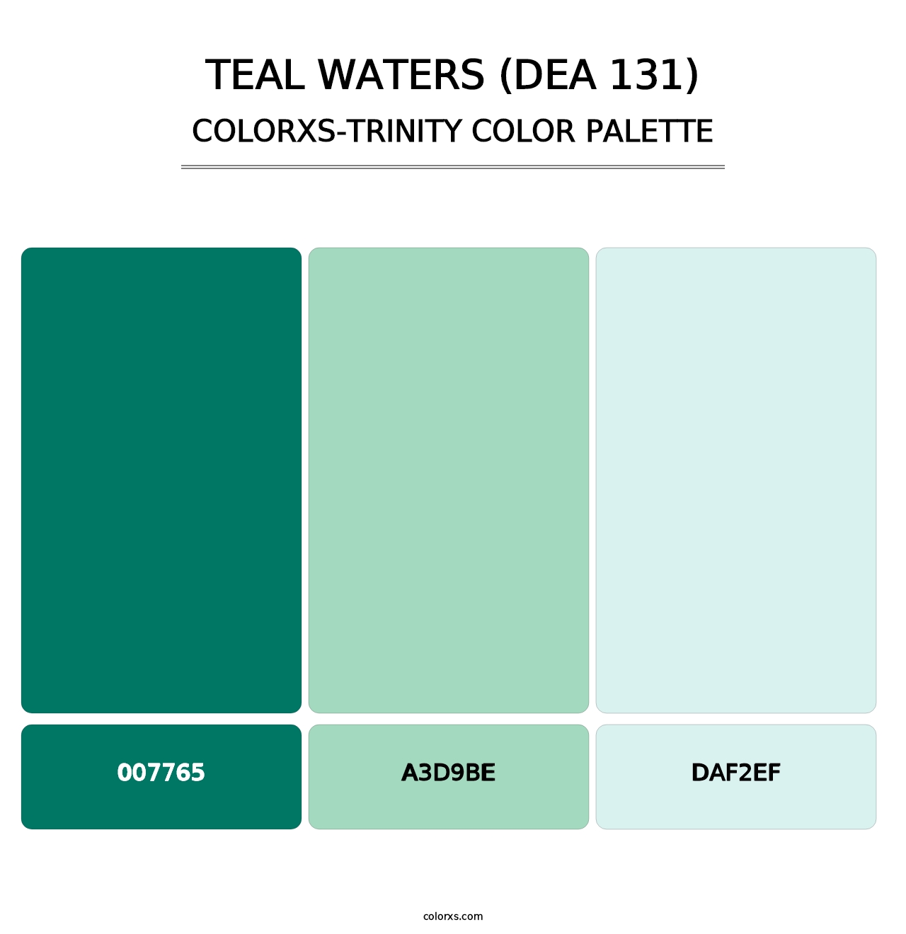Teal Waters (DEA 131) - Colorxs Trinity Palette
