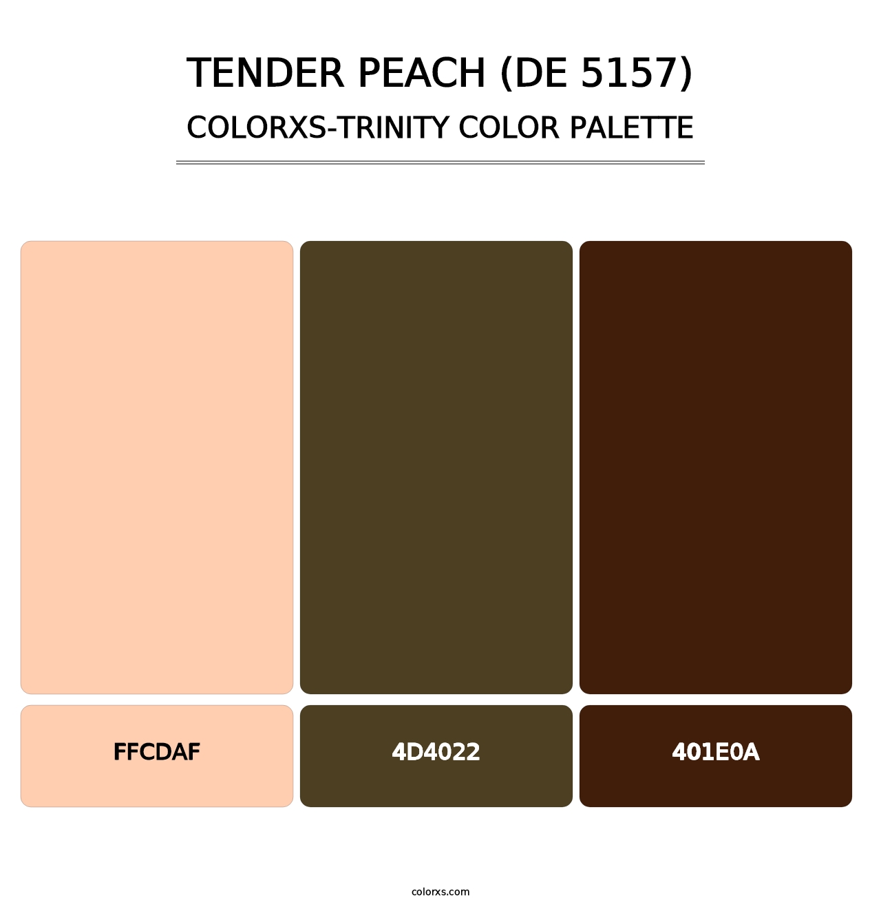 Tender Peach (DE 5157) - Colorxs Trinity Palette
