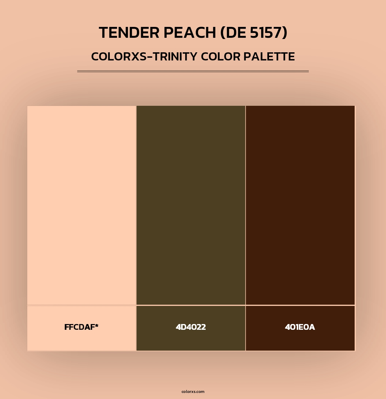 Tender Peach (DE 5157) - Colorxs Trinity Palette