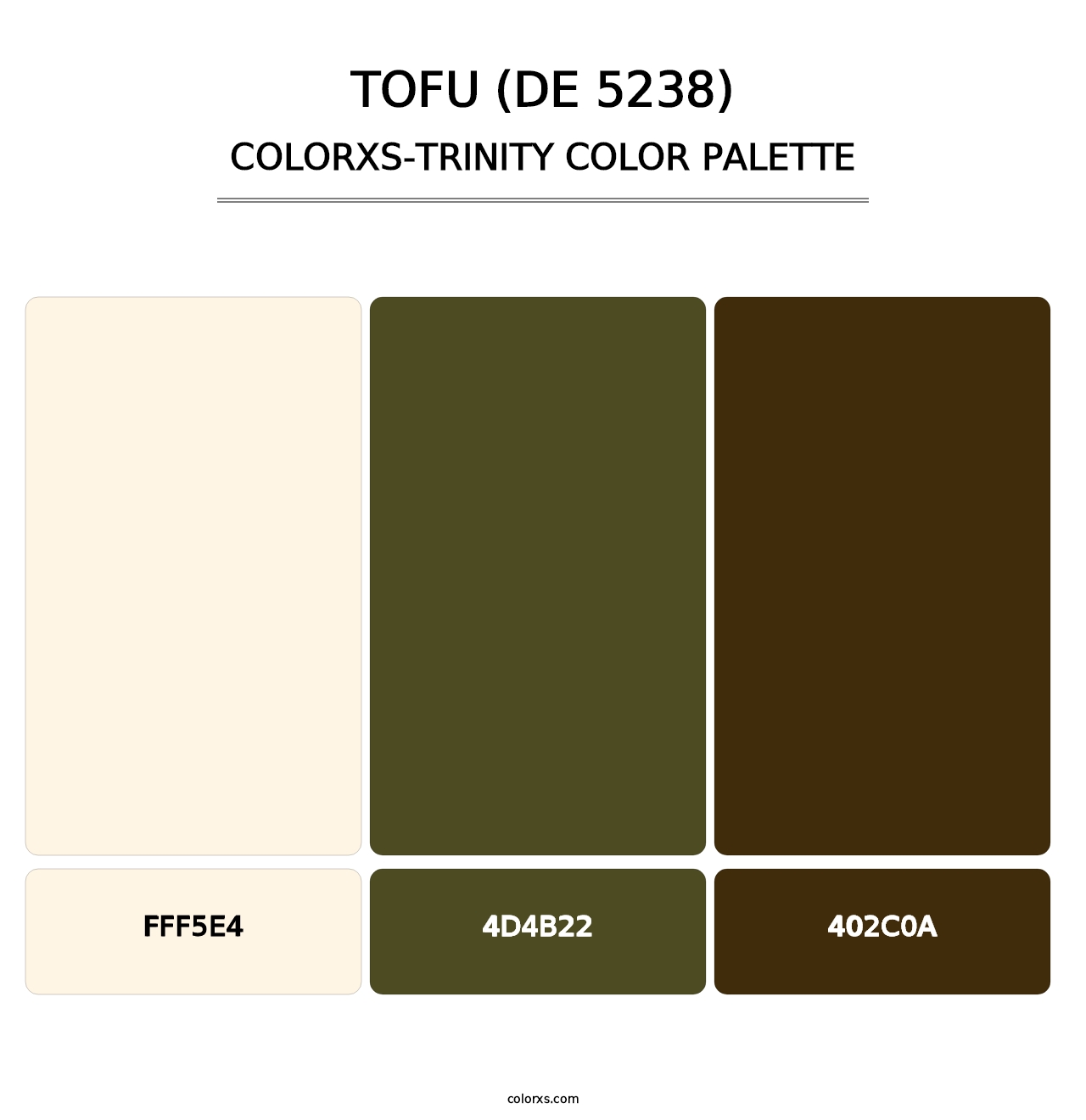 Tofu (DE 5238) - Colorxs Trinity Palette