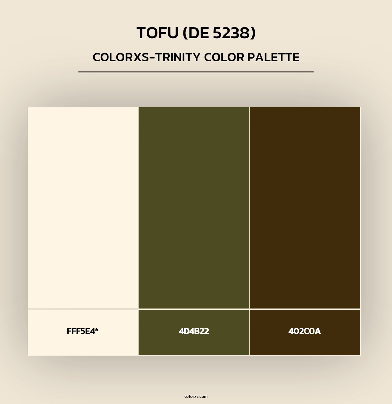 Tofu (DE 5238) - Colorxs Trinity Palette