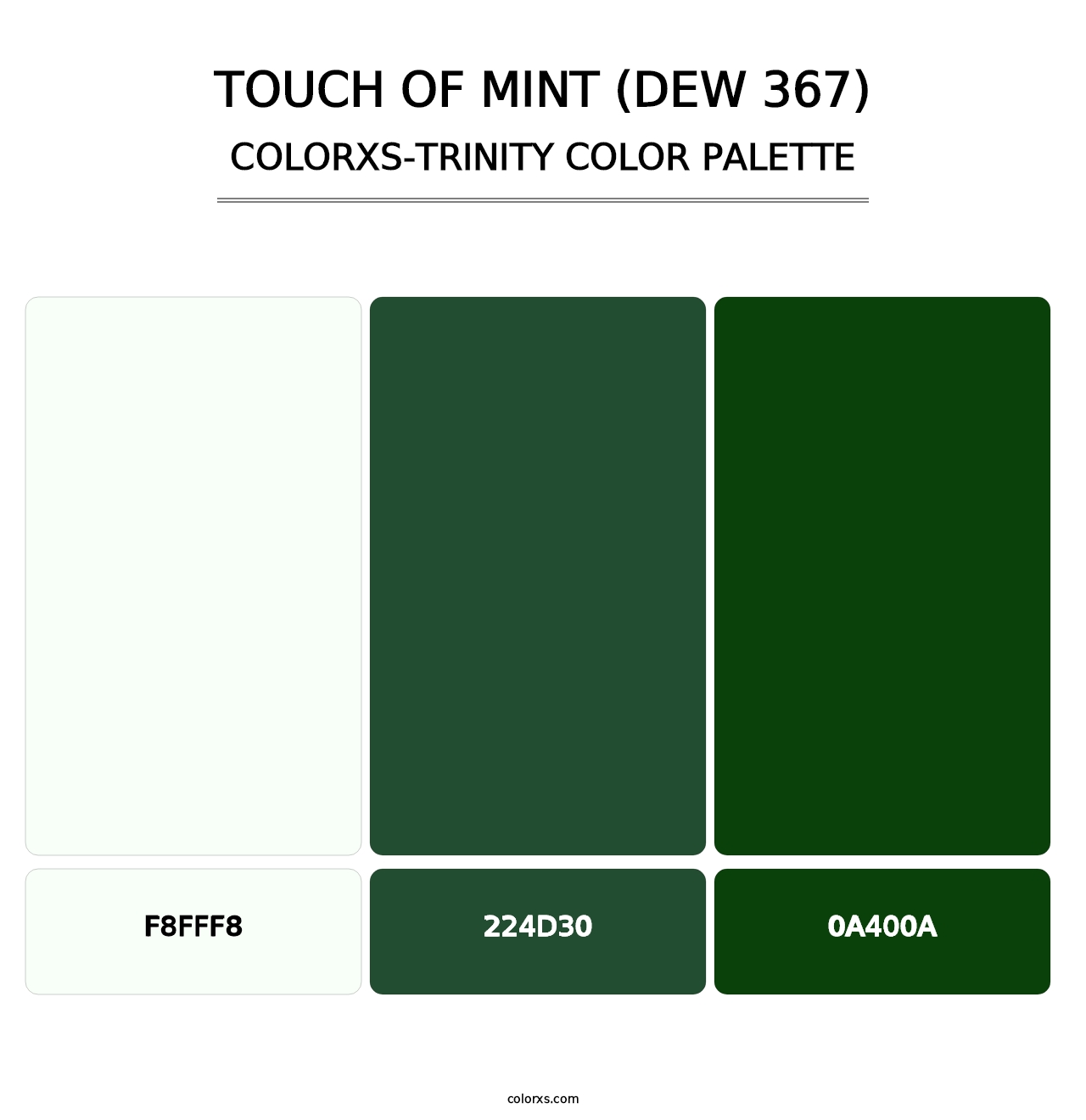 Touch of Mint (DEW 367) - Colorxs Trinity Palette