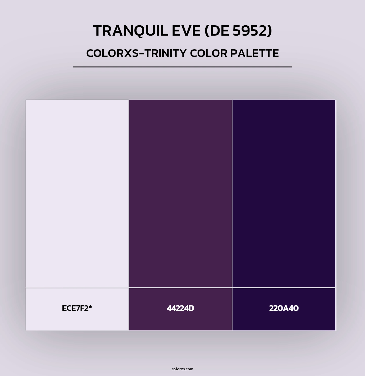 Tranquil Eve (DE 5952) - Colorxs Trinity Palette
