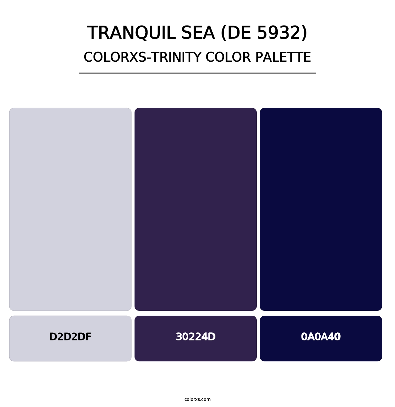 Tranquil Sea (DE 5932) - Colorxs Trinity Palette