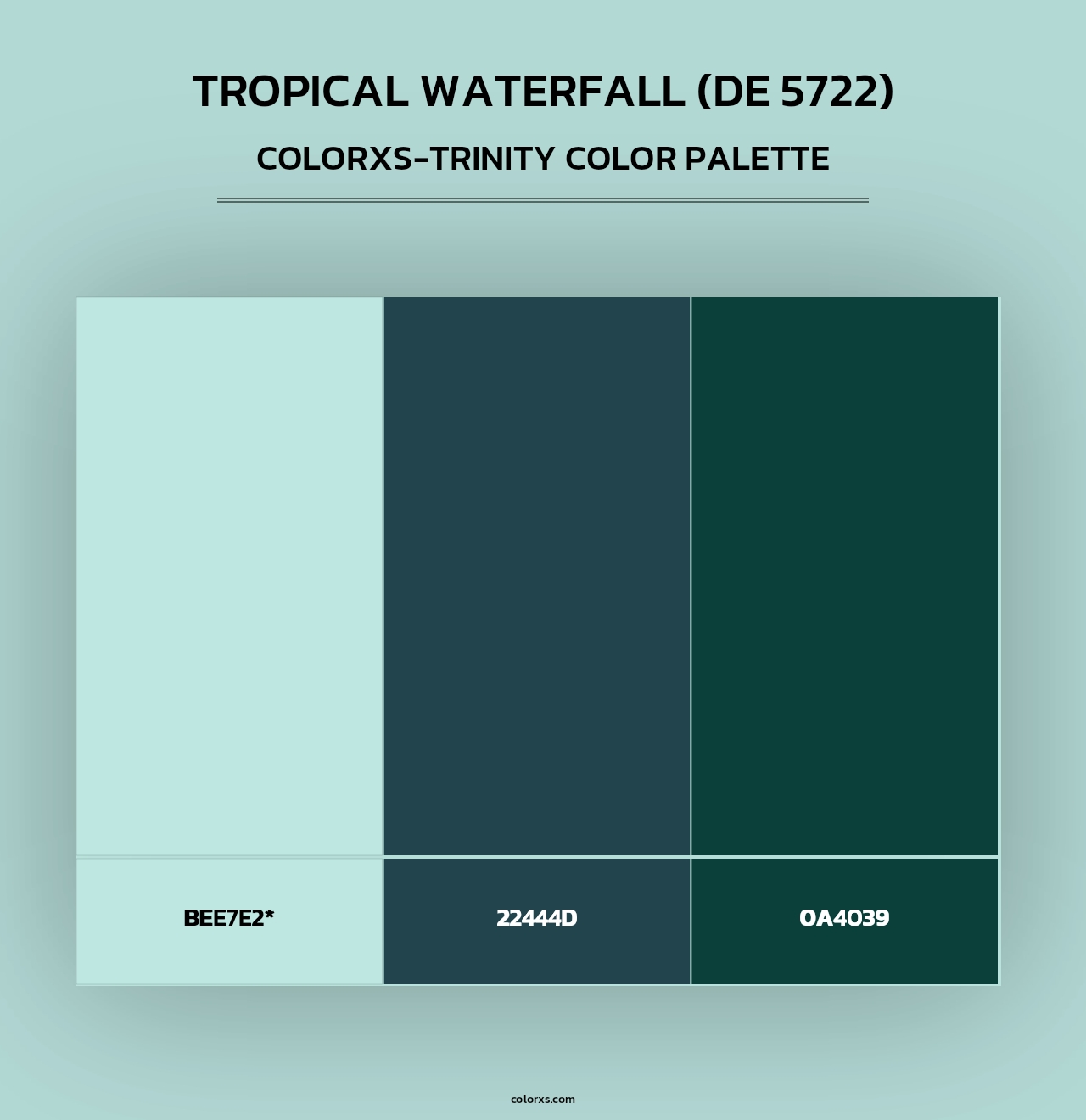 Tropical Waterfall (DE 5722) - Colorxs Trinity Palette