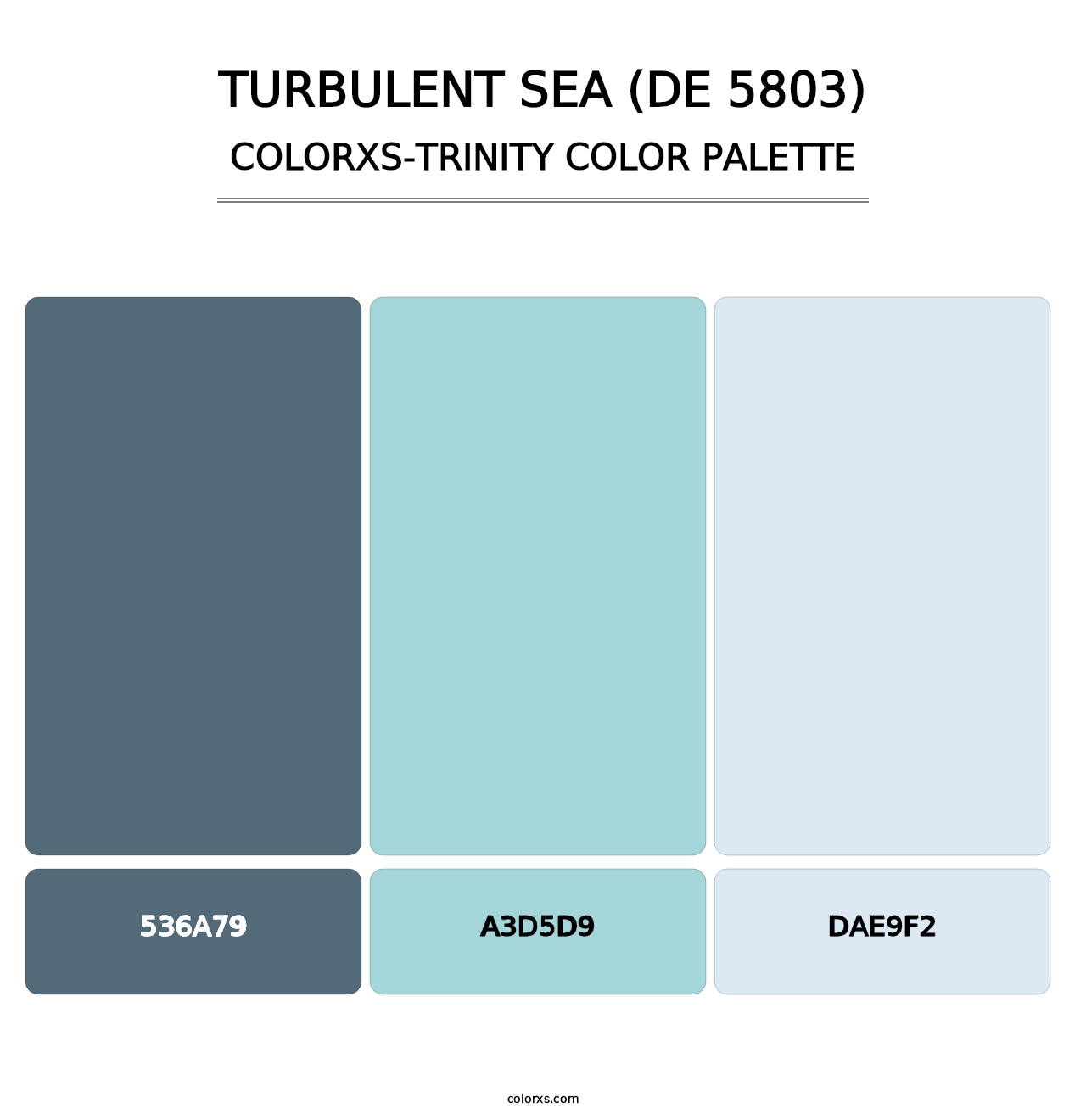 Turbulent Sea (DE 5803) - Colorxs Trinity Palette