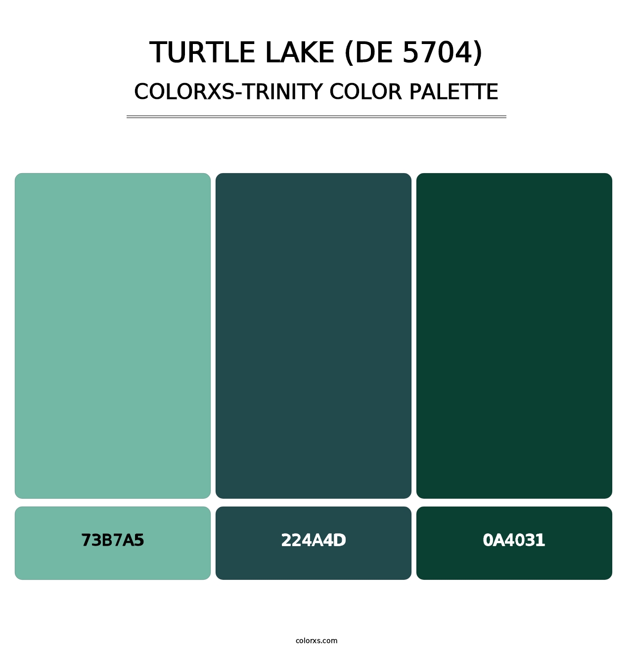 Turtle Lake (DE 5704) - Colorxs Trinity Palette