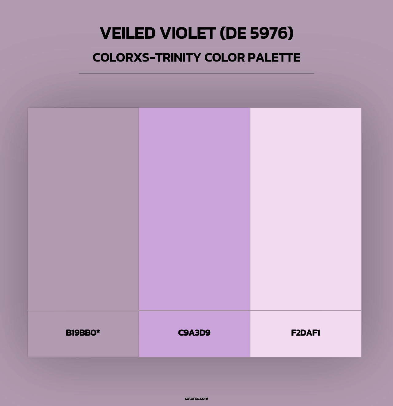 Veiled Violet (DE 5976) - Colorxs Trinity Palette