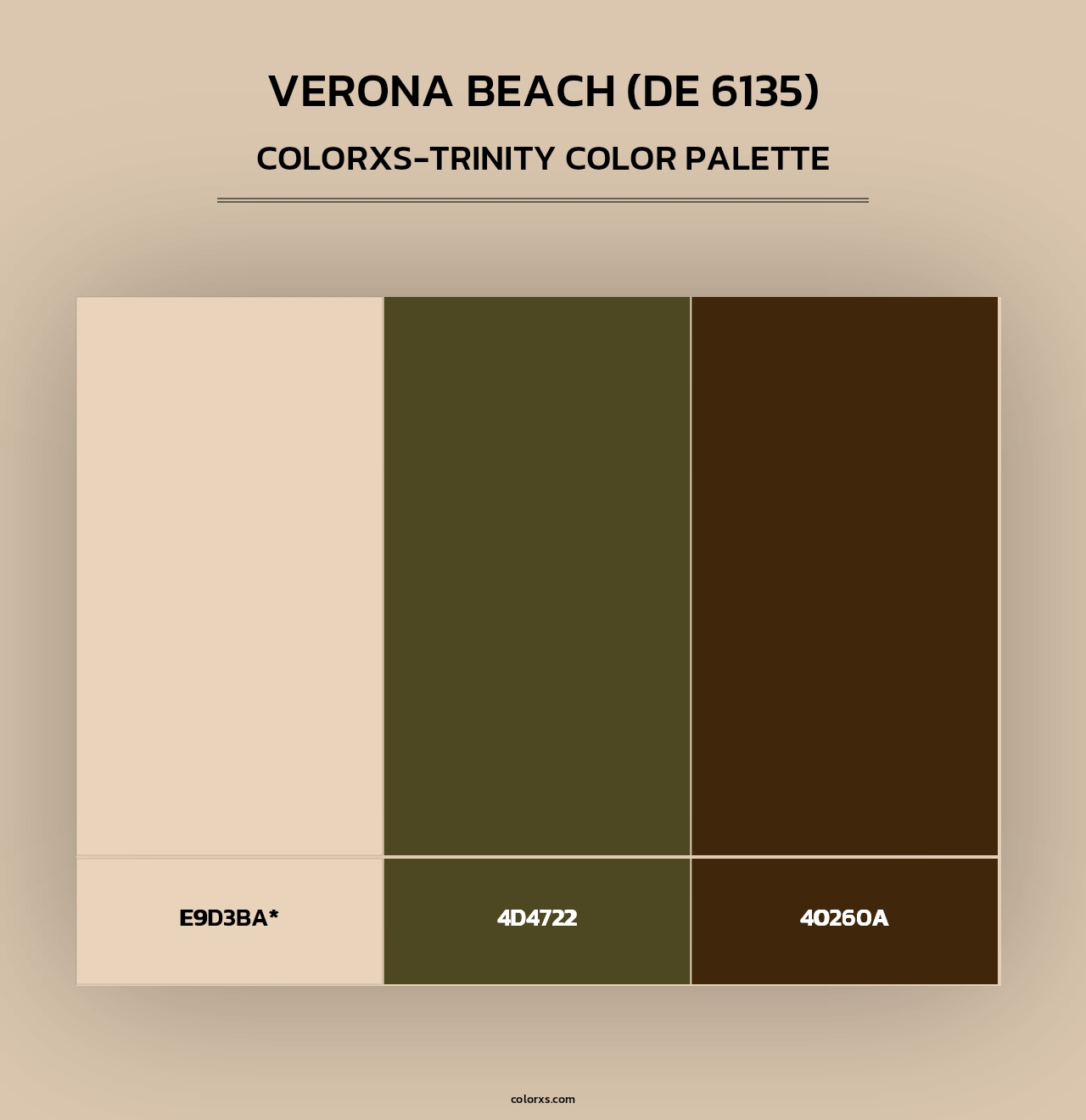 Verona Beach (DE 6135) - Colorxs Trinity Palette