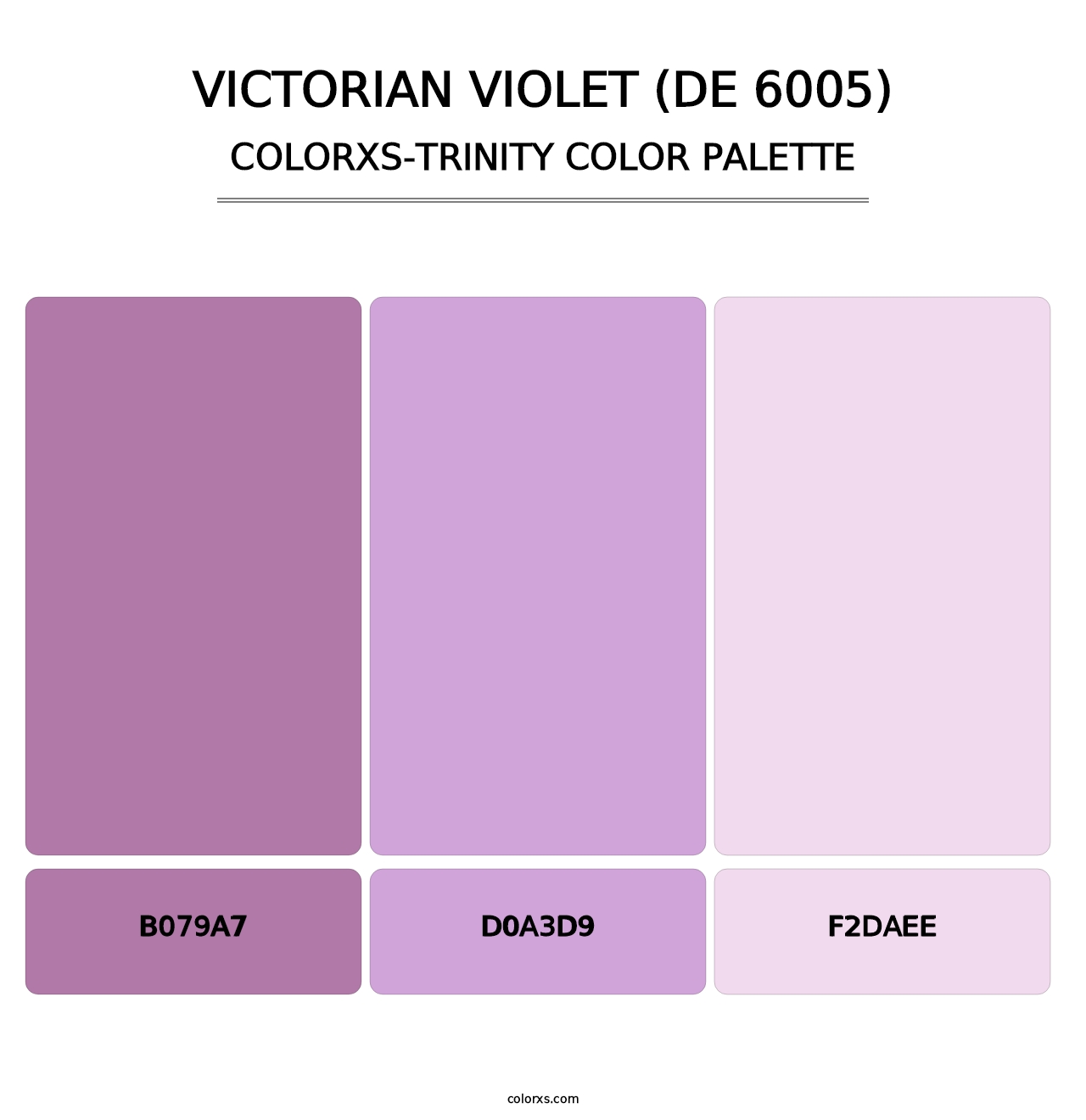 Victorian Violet (DE 6005) - Colorxs Trinity Palette