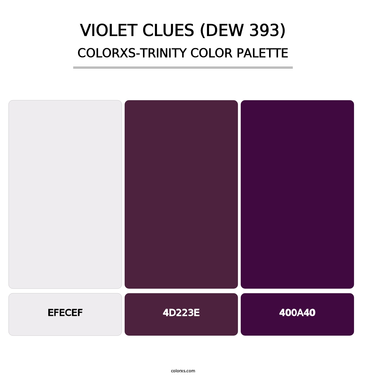 Violet Clues (DEW 393) - Colorxs Trinity Palette
