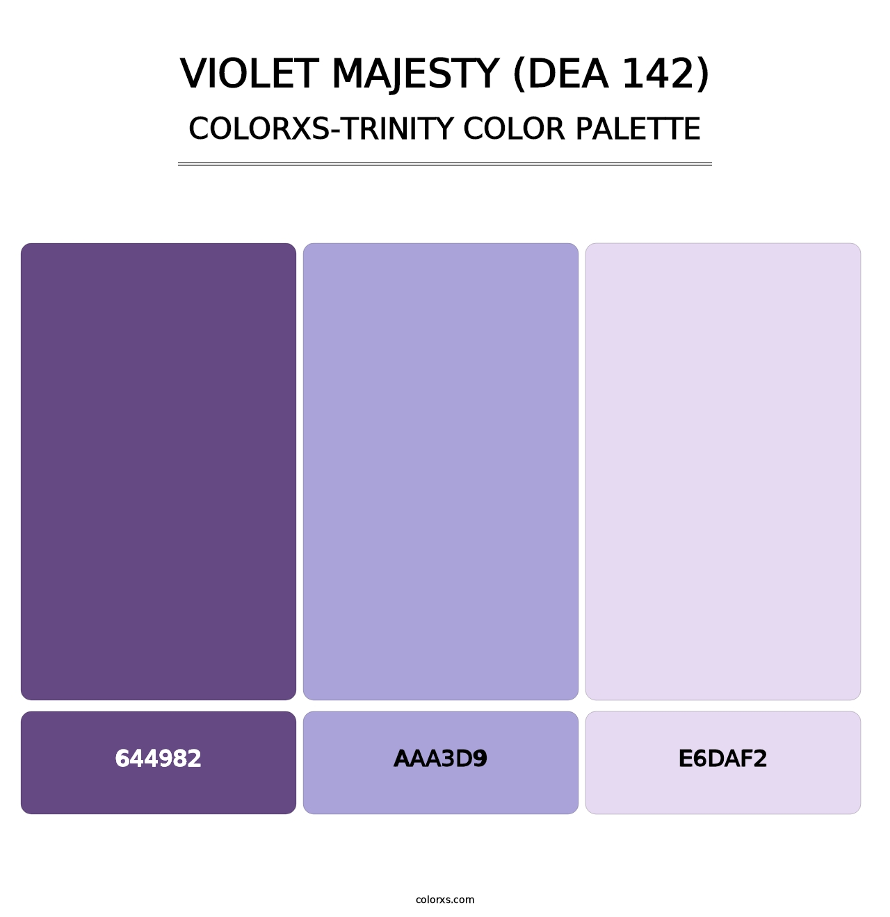 Violet Majesty (DEA 142) - Colorxs Trinity Palette