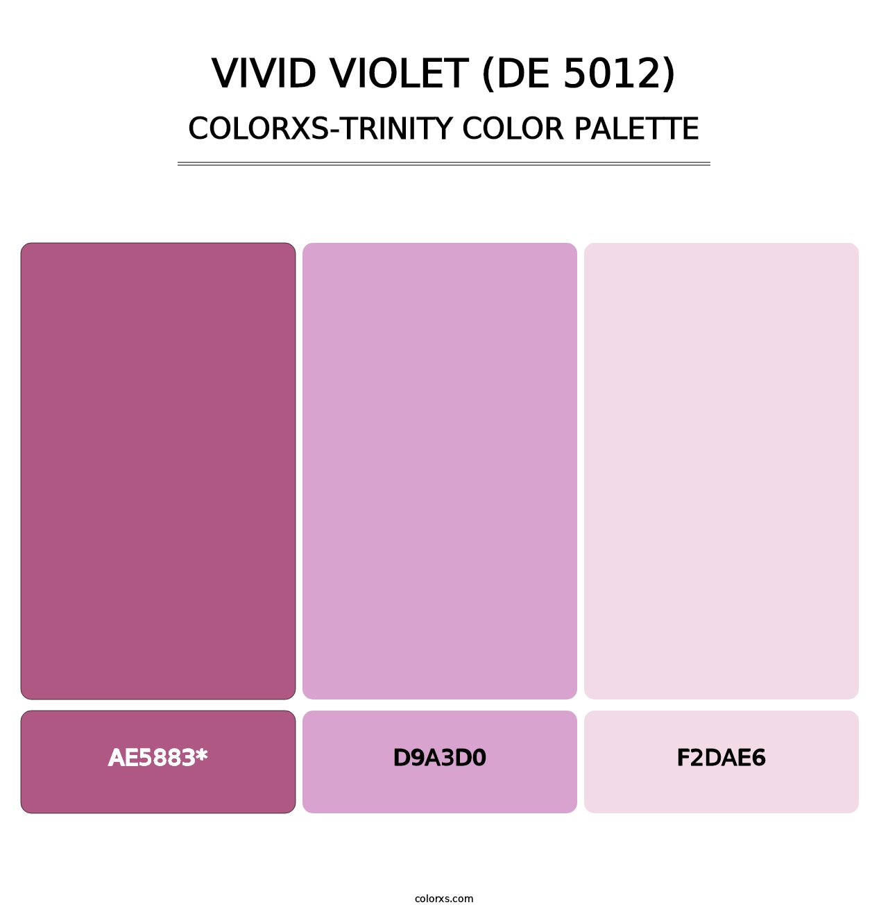 Vivid Violet (DE 5012) - Colorxs Trinity Palette