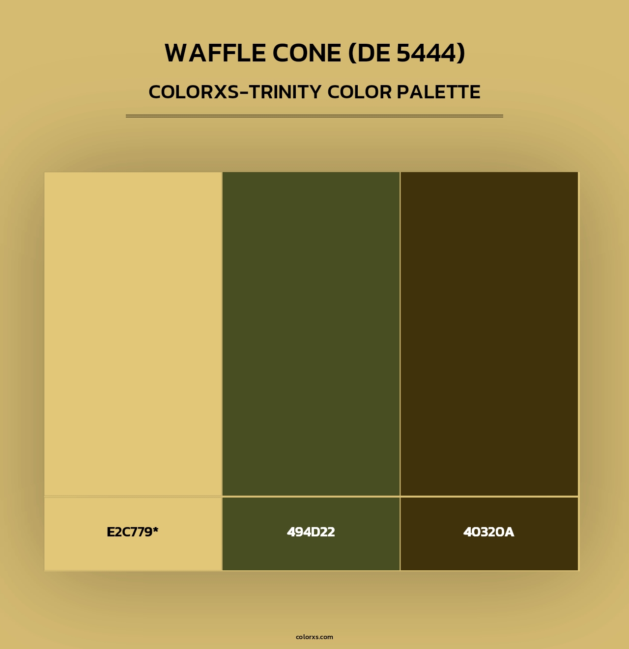 Waffle Cone (DE 5444) - Colorxs Trinity Palette
