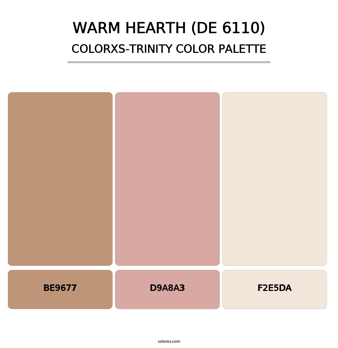 Warm Hearth (DE 6110) - Colorxs Trinity Palette