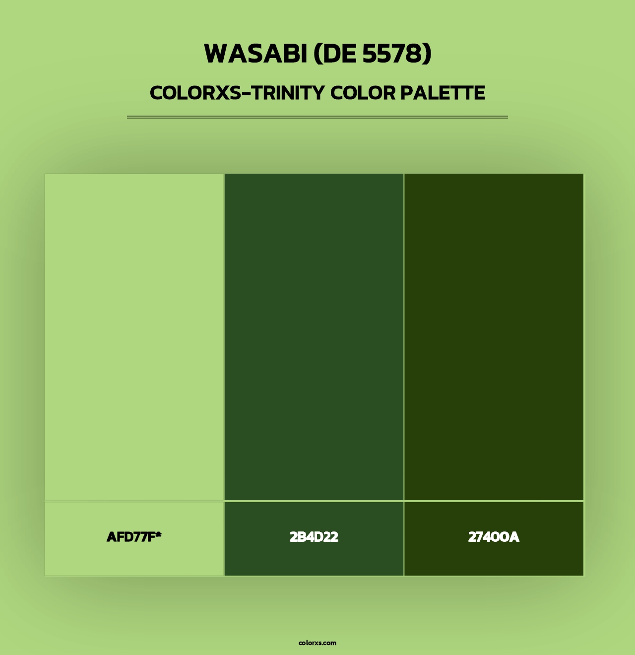 Wasabi (DE 5578) - Colorxs Trinity Palette