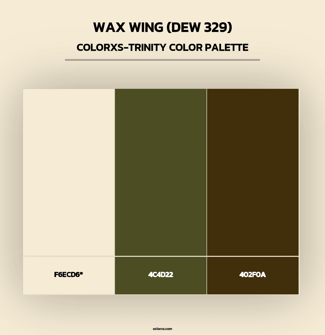 Wax Wing (DEW 329) - Colorxs Trinity Palette